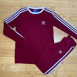 Adidas leggings and top